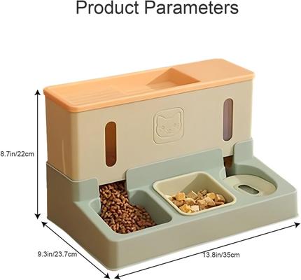 Show full view: NonoPets 2-in-1 Smart Feeding Station Cat Feeder & Water Dispenser, Pink slide 3 of 8