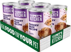 Your Pet's Kitchen Turkey Fare Wet Dog Food 13.2-oz can, case of 6