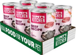 Your Pet's Kitchen Beef Recipe Wet Dog Food, 13.2-oz can, case of 6