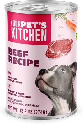 Show full view: Your Pet's Kitchen Variety Pack Chicken & Beef Wet Dog Food, 13.2-oz can, case of 12 slide 3 of 9