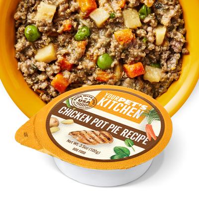Show full view: Your Pet's Kitchen Chicken Pot Pie Wet Dog Food, 3.5-oz cup, case of 12 slide 4 of 8
