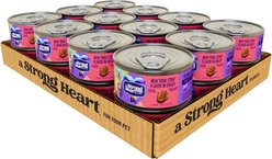 A Strong Heart New York Strip Flavor in Gravy Wet Dog Food, 5.5-oz can, case of 24