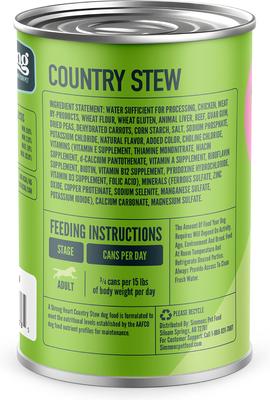Show full view: A Strong Heart Country Stew Wet Dog Food, 22-oz can, case of 12 slide 4 of 11