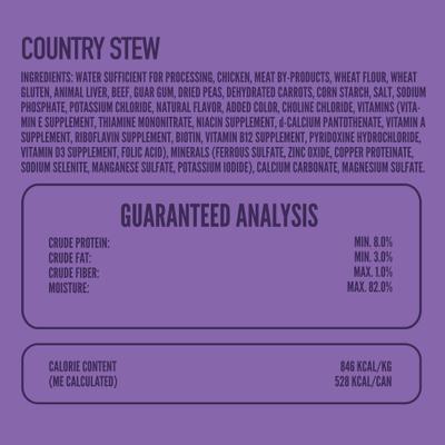 Show full view: A Strong Heart Country Stew Wet Dog Food, 22-oz can, case of 12 slide 5 of 11