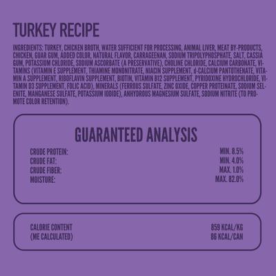 Show full view: A Strong Heart Turkey Recipe Wet Dog Food, 3.5-oz cup, case of 12 slide 5 of 11