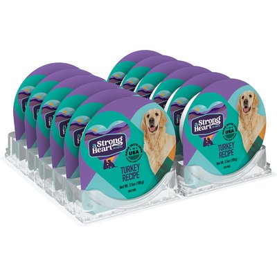 A Strong Heart A Strong Heart Turkey Recipe Wet Dog Food, 3.5-oz cup, case of 12