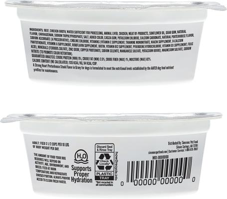 Show full view: A Strong Heart Porterhouse Steak Flavor Wet Dog Food, 3.5-oz cup, case of 12 slide 4 of 11