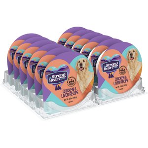 A Strong Heart Chicken & Liver Recipe Wet Dog Food, 3.5-oz cup, case of 12