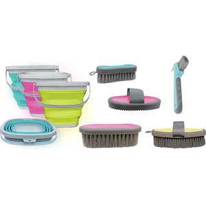 Tail Tamer by Professional's Choice Horse Grooming Kit with Bucket, Assorted