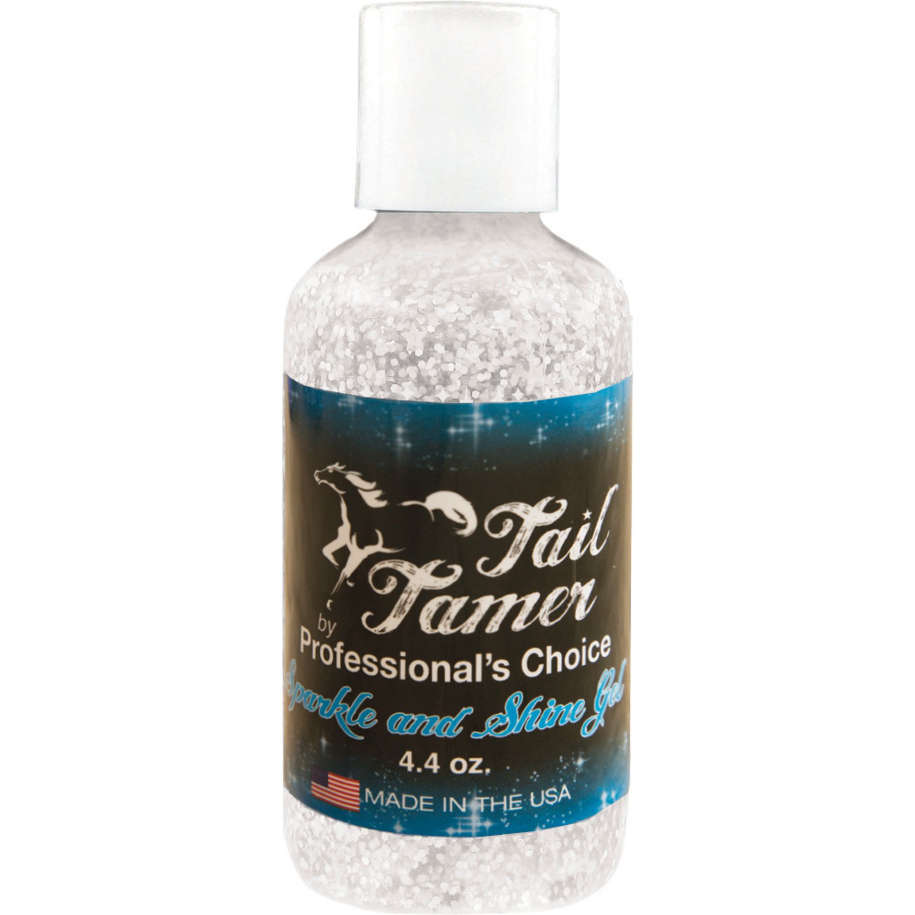 Tail Tamer by Professional's Choice Sparkle & Shine Gel Horse Polish, White, 4.4-oz jar