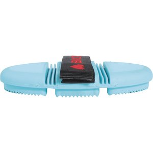 Tail Tamer by Professional's Choice Soft Touch Flex Curry Horse Brush, Turquoise