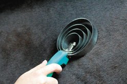 Tail Tamer by Professional's Choice Soft Touch Round Curry Horse Brush, Assorted