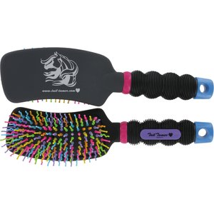 Tail Tamer by Professional's Choice Curved Horse Brush, Rainbow