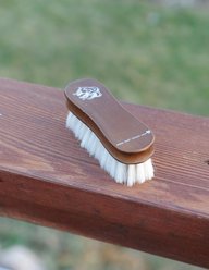 Tail Tamer by Professional's Choice Wood Goat Hair Face Horse Brush, Natural, Small