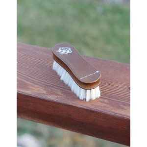 Tail Tamer by Professional's Choice Wood Goat Hair Face Horse Brush, Natural, Small