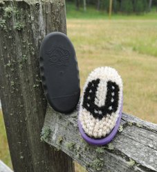 Tail Tamer by Professional's Choice Pig Bristle Horse Brush, Assorted, Small