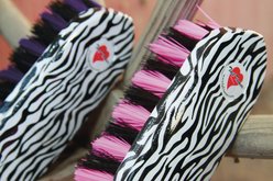 Tail Tamer by Professional's Choice Zebra Synthetic Horse Brush, Assorted slide 2 of 2