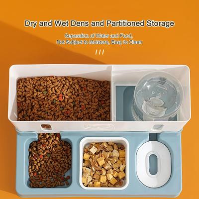 Show full view: NonoPets 2-in-1 Smart Feeding Station Cat Feeder & Water Dispenser, Pink slide 8 of 8