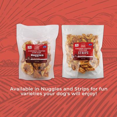 Show full view: Rewardables Chicken Coated Cow Ear Strips Dog Natural Chew Treats, 1-lb bag slide 6 of 7