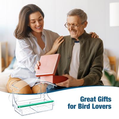 Show full view: Yarty Outdoor Transparent Acrylic Window Wild Bird Feeder slide 9 of 9