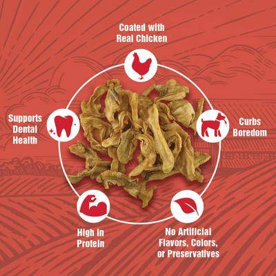 Show full view: Rewardables Chicken Coated Cow Ear Strips Dog Natural Chew Treats, 1-lb bag slide 3 of 7