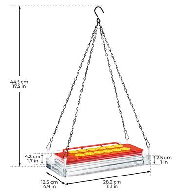 Show full view: Kingsyard Dual-Use Outdoors Hanging & Window Installation Wild Bird Feeder, Clear, 1.62-lb slide 2 of 9