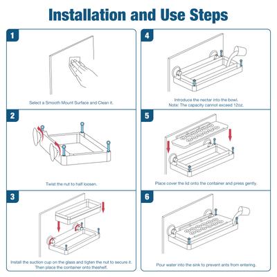 Show full view: Kingsyard Dual-Use Outdoors Hanging & Window Installation Wild Bird Feeder, Clear, 1.62-lb slide 8 of 9