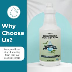 Steam & Go Eucalyptus Mint Demineralized Steam Mop Water, 32-fl oz bottle, 6 count slide 2 of 5