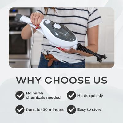 Show full view: Steam & Go The Housekeeper 10-in-1 All-Purpose Steamer, White slide 6 of 8