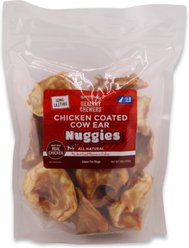 Rewardables Chicken Coated Cow Ear Nuggies Dog Natural Chew Treats, 1-lb bag