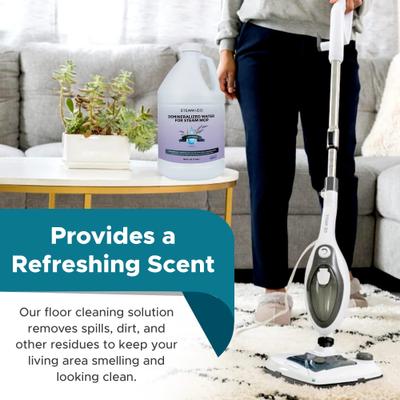 Show full view: Steam & Go Lavender Demineralized Steam Mop Water, 1-gal bottle, 1 count slide 4 of 6