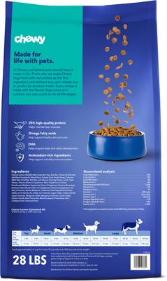 Show full view: Chewy Made Complete Nutrition Salmon, Brown Rice & Vegetables Recipe Dry Dog Food (FORMERLY AMERICAN JOURNEY), 28-lb bag slide 3 of 9