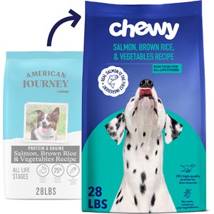 Chewy Made Complete Nutrition Salmon, Brown Rice & Vegetables Recipe Dry Dog Food (FORMERLY AMERICAN JOURNEY), 28-lb bag