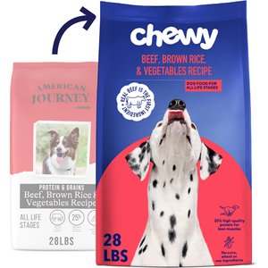 Chewy Made Complete Nutrition Beef, Brown Rice & Vegetables Recipe Dry Dog Food (FORMERLY AMERICAN JOURNEY), 28-lb bag