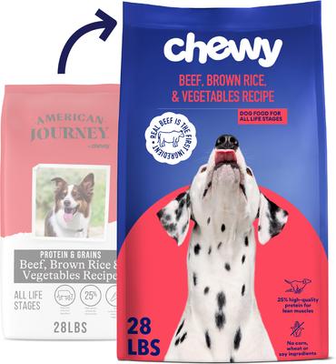 Chewy Made Complete Nutrition Beef, Brown Rice & Vegetables Recipe Dry Dog Food (FORMERLY AMERICAN JOURNEY), 28-lb bag