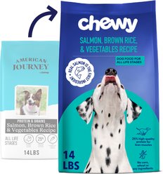 Chewy Made Complete Nutrition Salmon, Brown Rice & Vegetables Recipe Dry Dog Food (FORMERLY AMERICAN JOURNEY), 14-lb bag