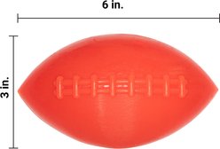 Ruff Dawg Football Dog Chew Toy, Orange, X-Large slide 2 of 4