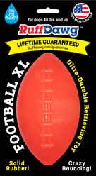 Ruff Dawg Football Dog Chew Toy, Orange, X-Large