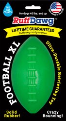 Ruff Dawg Football Dog Chew Toy, Green, X-Large