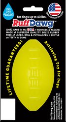 Ruff Dawg Football Dog Chew Toy, Yellow, Small slide 2 of 3