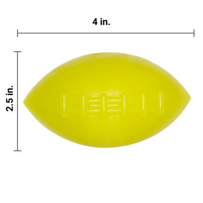 Show full view: Ruff Dawg Football Dog Chew Toy, Yellow, Small slide 3 of 3