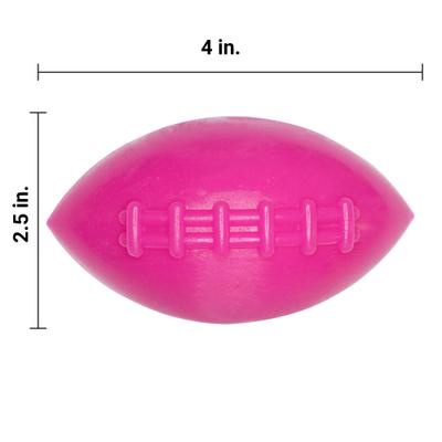 Show full view: Ruff Dawg Football Dog Chew Toy, Pink, Small slide 4 of 4