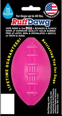 Show full view: Ruff Dawg Football Dog Chew Toy, Pink, Small slide 3 of 4