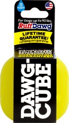 Ruff Dawg Dawg-Cube Dog Chew Toy, Yellow, Medium