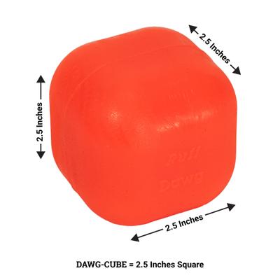 Show full view: Ruff Dawg Dawg-Cube Dog Chew Toy, Orange, Small slide 2 of 3