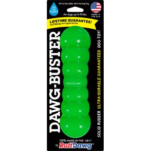 Ruff Dawg Dawg-Buster Tough Dog Chew Toy, Green, Small