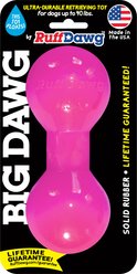 Ruff Dawg Big Dawg Dog Chew Toy, Pink, Small slide 1 of 3
