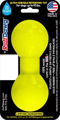 Show full view: Ruff Dawg Big Dawg Dog Chew Toy, Yellow, Small slide 2 of 3