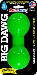 Ruff Dawg Big Dawg Dog Chew Toy, Green, Small