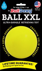 Ruff Dawg Ball Tough Dog Chew Toy, Yellow, XX-Large